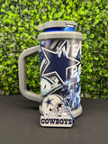 16oz can holder with lid and can opener