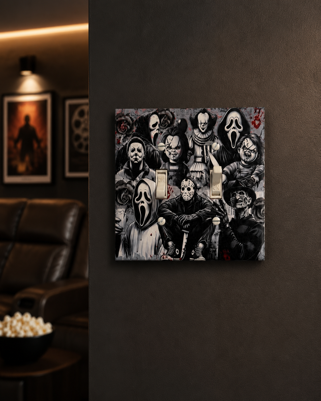 Double light switch cover horror